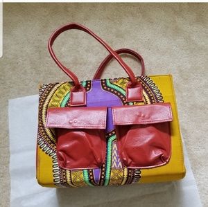 Beautiful African Dashiki bag.